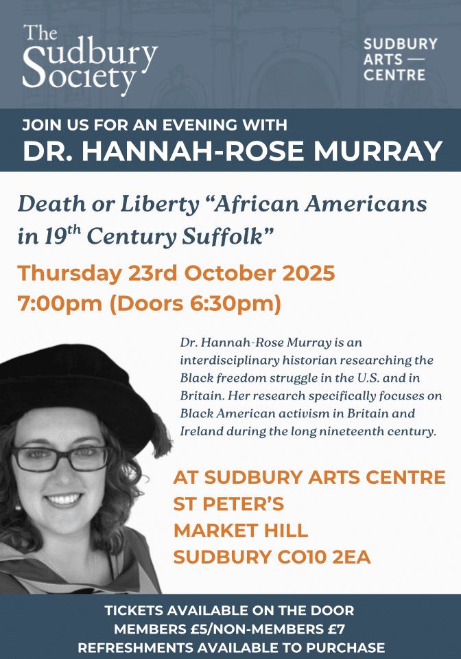 Sudbury Society Monthly Talks £5/£7