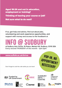 info @ Sudbury : Advice Drop In 16-24
