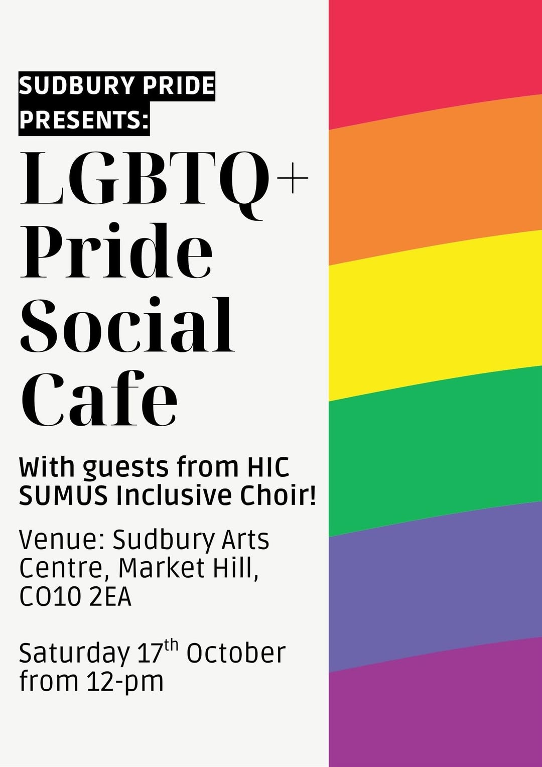 Sudbury LGBTQ+ Pride Cafe 🌈 with Hic Sumus Inclusive Choir!