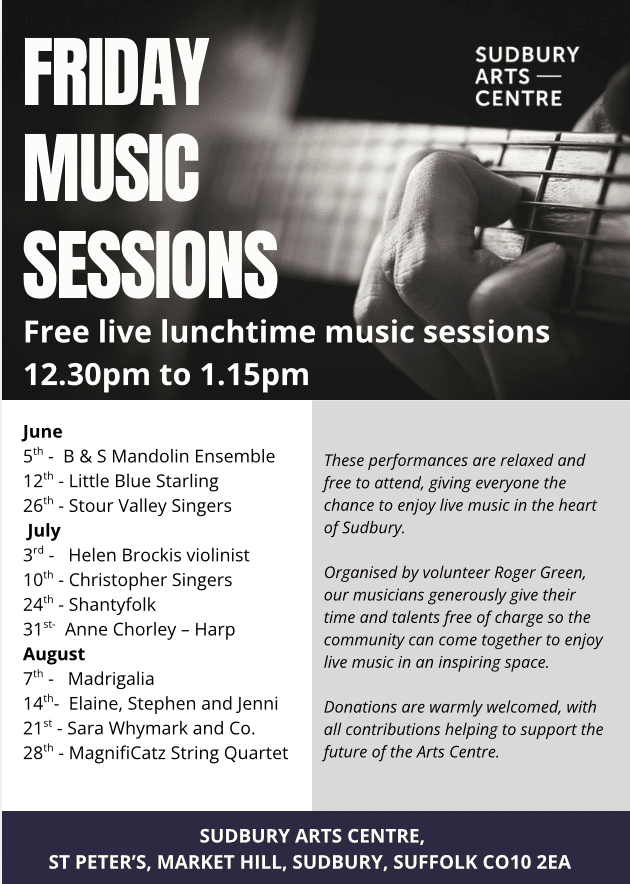 Free Friday Music Sessions | Bures & Sudbury Mandolin Ensemble