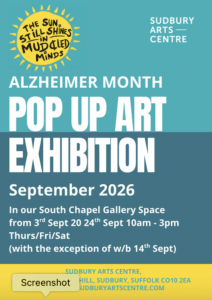 The Sun Still Shines on Muddled Minds – Pop Up Art Exhibition