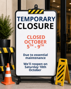 Temporary Closure for Lighting Upgrade