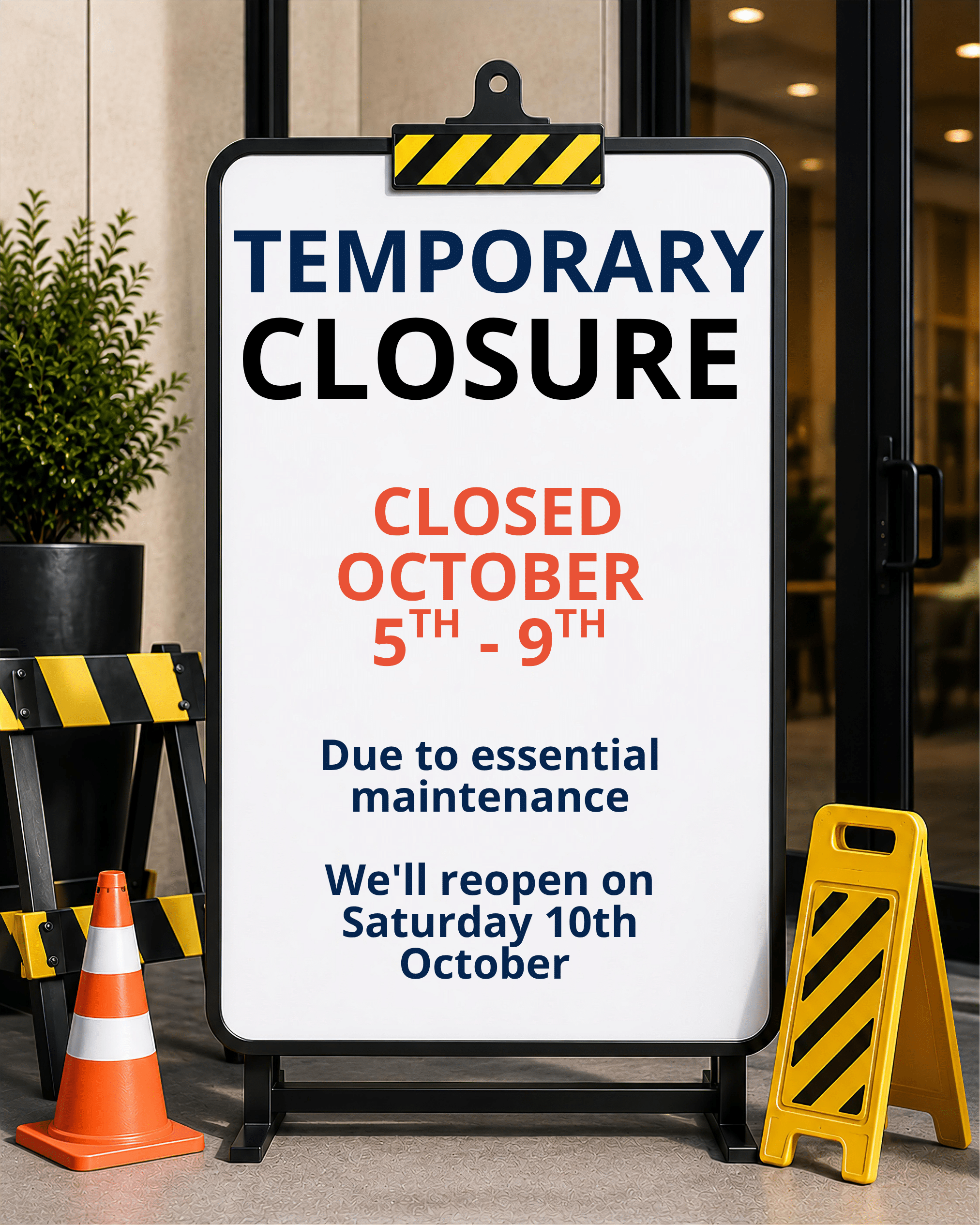 Temporary Closure for Lighting Upgrade